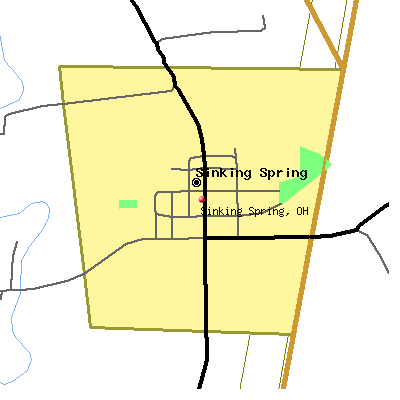 Sinking Spring map