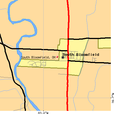 South Bloomfield map