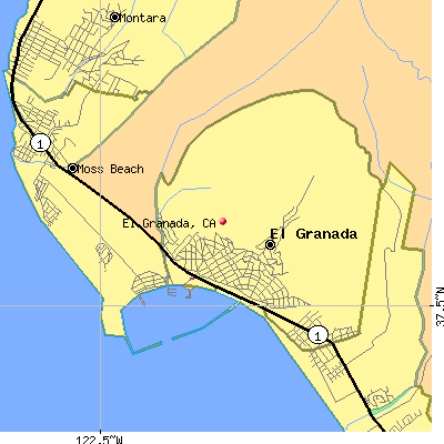 El Granada map