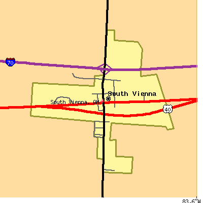 South Vienna map
