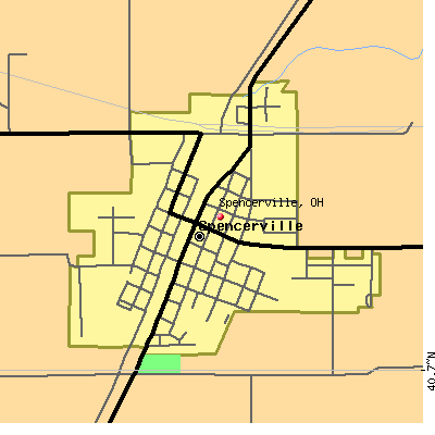 Spencerville map