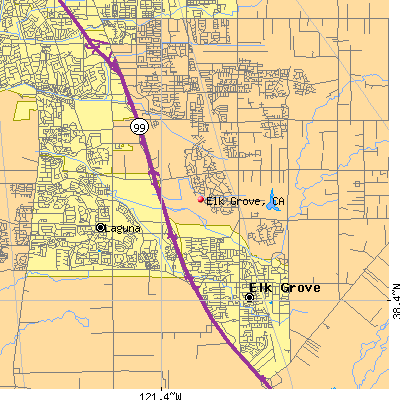 Elk Grove map