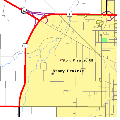 Stony Prairie map