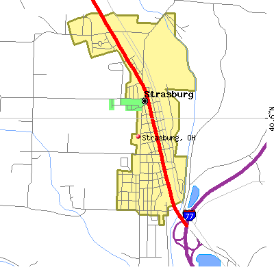 Strasburg map