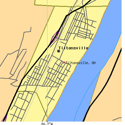 Tiltonsville map