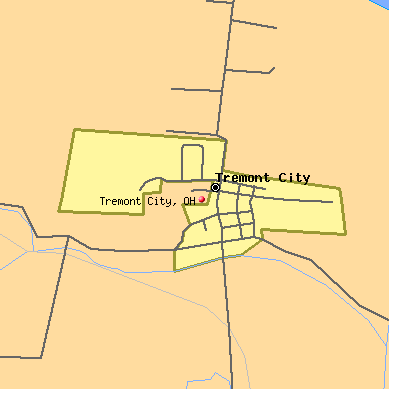 Tremont City map