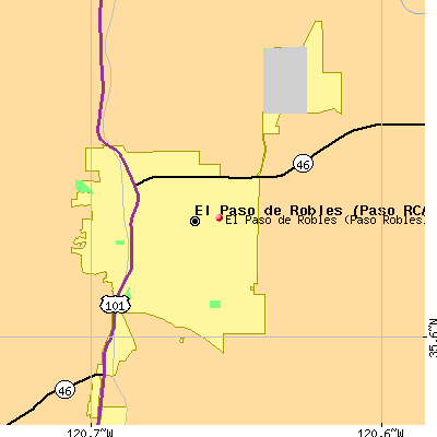 El Paso de Robles (Paso Robles) map
