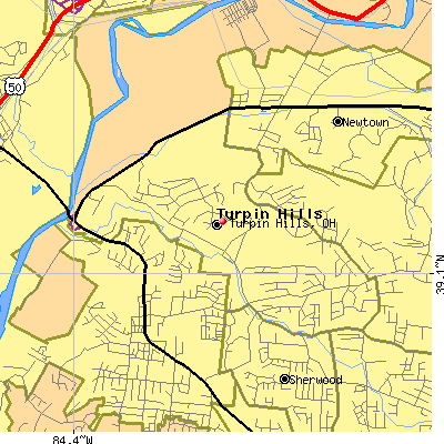 Turpin Hills map