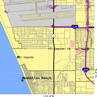 El Segundo map