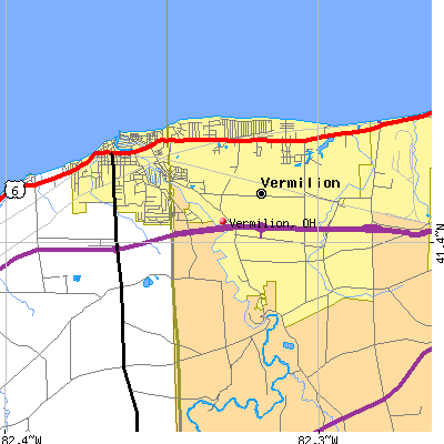 Vermilion map