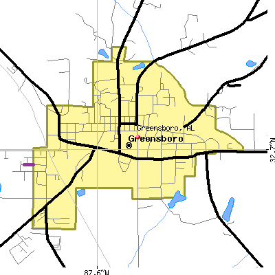 Greensboro map