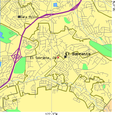 El Sobrante map