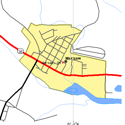 Warsaw map
