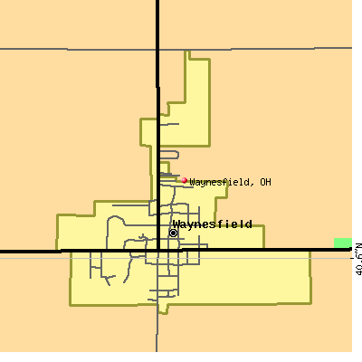 Waynesfield map