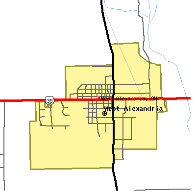 West Alexandria map