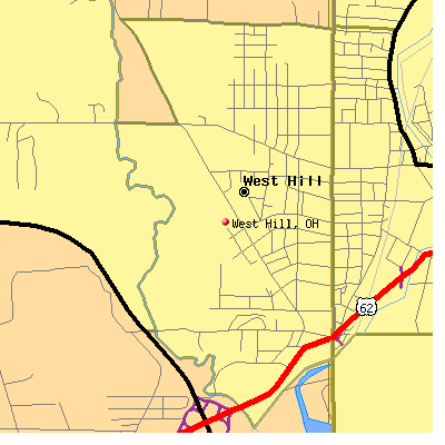 West Hill map