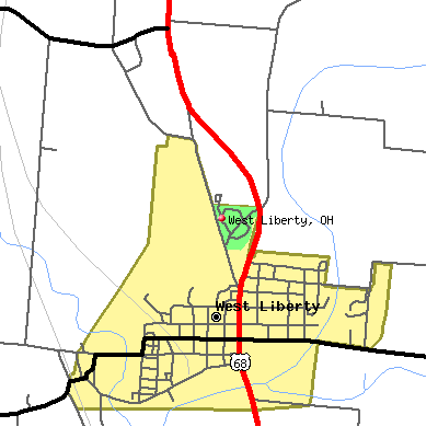 West Liberty map