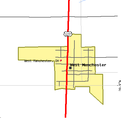 West Manchester map