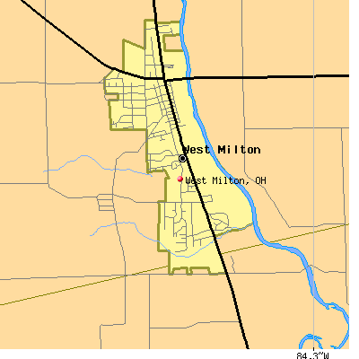 West Milton map