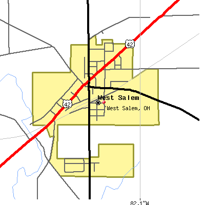 West Salem map