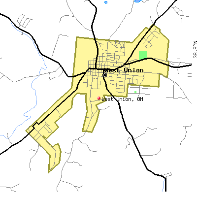West Union map