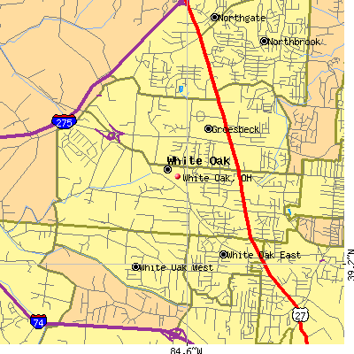 White Oak map