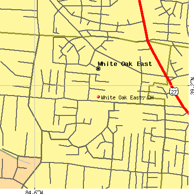 White Oak East map