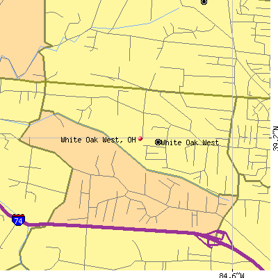 White Oak West map