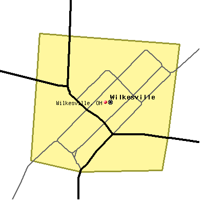 Wilkesville map