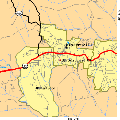 Wintersville map