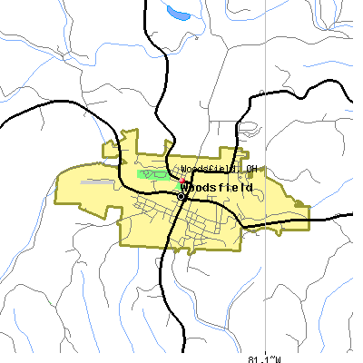 Woodsfield map