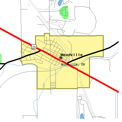 Woodville map