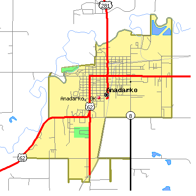 Anadarko map