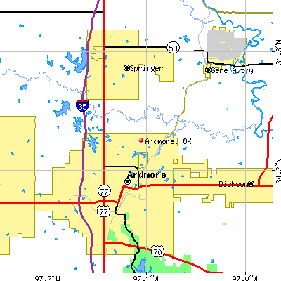 Ardmore map