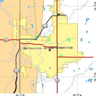 Bartlesville map