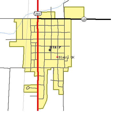 Blair map