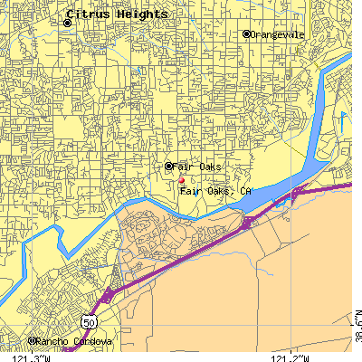 Fair Oaks map