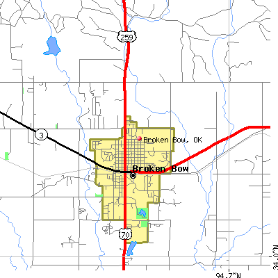 Broken Bow map