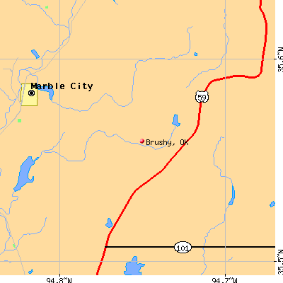 Brushy map