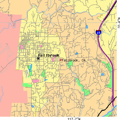 Fallbrook map