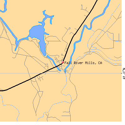 Fall River Mills map