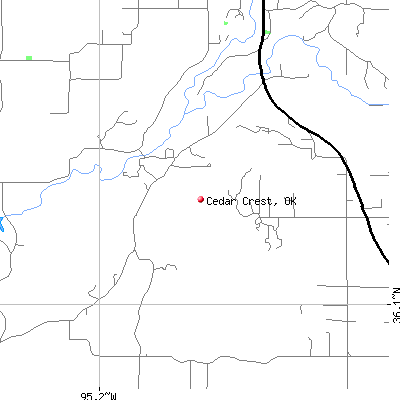 Cedar Crest map