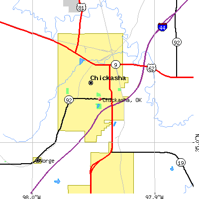 Chickasha map