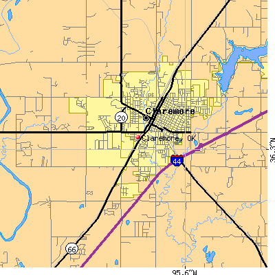Claremore map