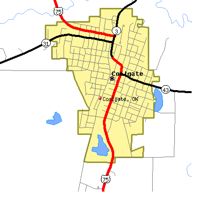 Coalgate map