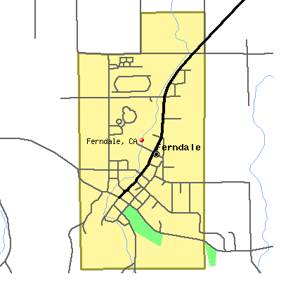 Ferndale map