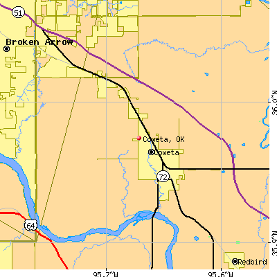Coweta map
