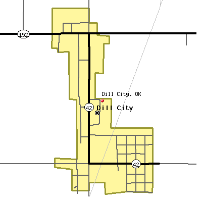 Dill City map