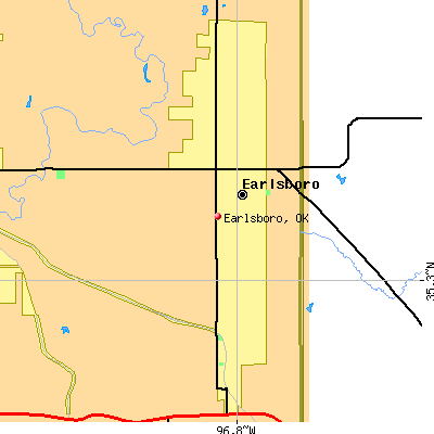 Earlsboro map