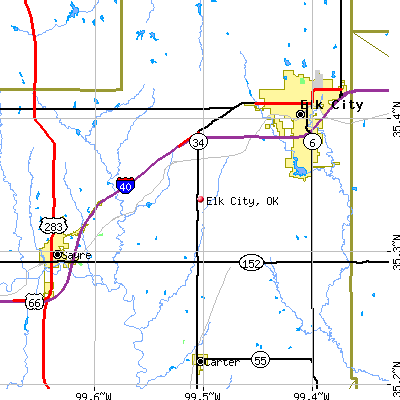 Elk City map